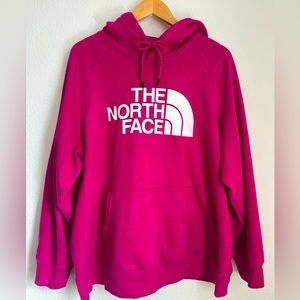 Magenta North Face hoodie